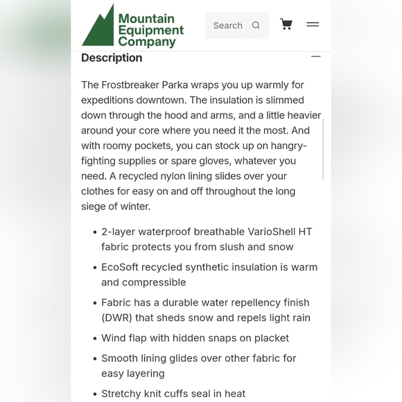 MEC Waterproof Women's Parka - Picture 6 of 7